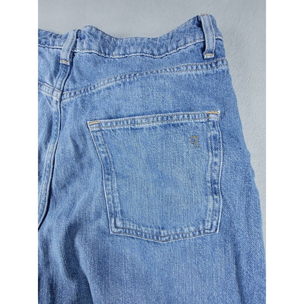 Pilcro Solene High Rise Wide Leg Ruffle Flare Jeans Women’s 30 Anthropologie - Picture 4 of 9